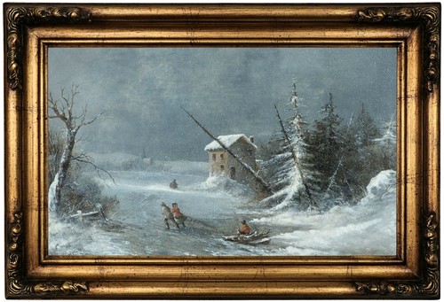 Krieghoff the blizzard 1860 - the,