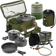 NGT CARP FISHING CAMPING 3pc KETTLE POT PAN STOVE GAS & BAG SET