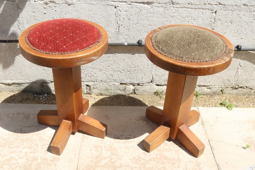 Vintage pair wooden - wooden, oak