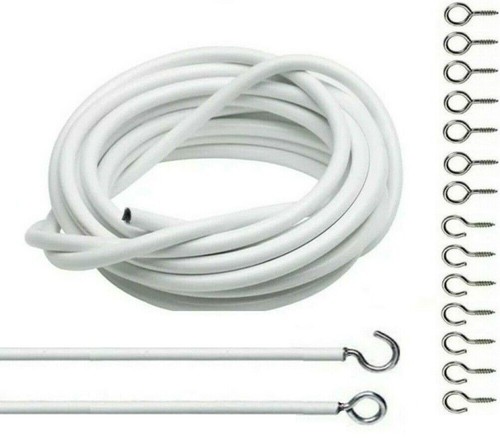 Net curtain wire white window - wire,