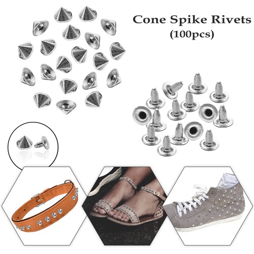 100pcs 10mm punk cone - 10mm,