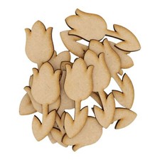 Wooden Tulip Flower MDF Craft
