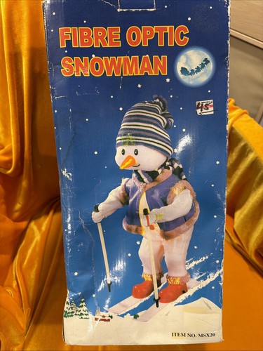 Fibre optic snowman - fibre, snowman,