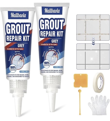Grey tile grout - grey, kit
