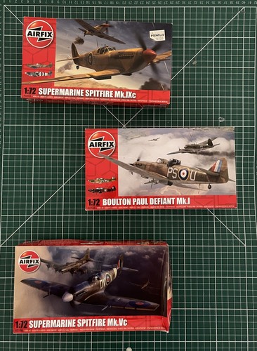 Airfix three kits spitfire - -,
