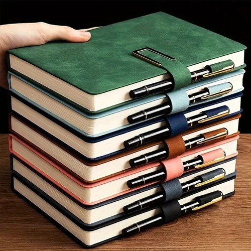 Vintage leather notebook - vintage,
