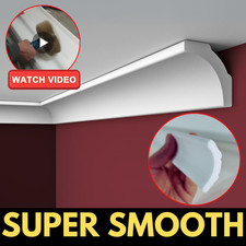 COVING Polystyrene SUPER SMOOTH CORNICE HL71 39x39mm 2M Ceiling Lightweight  XPS
