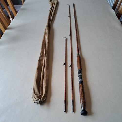 Unusual split cane fishing rod - cane,