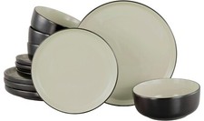 ANDAS Table Service Modern Dinnerware Set, Service Östra Greda (12 Pieces), B Grade