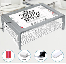 Large Hands Free Magnifying Glass With LED Light Magnifier Giant Reading sewing