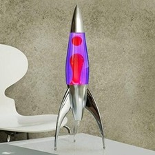 Lava Lamp by Mathmos Telstar Rocket - Violet/Red Home Decoration Bedside Retro