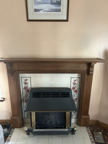 Wood fire surround - wood,