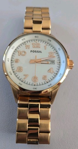 Fossil maddox unisex rose - rose, gold