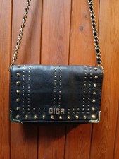 Biba Black Leather Gold
