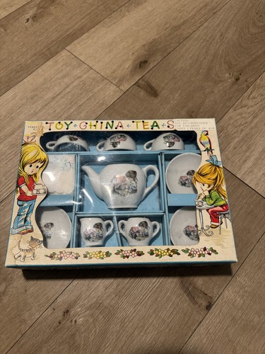 Vintage toy china tea set - vintage,
