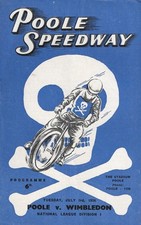 1956 Poole v Wimbledon Speedway Programme (3/7/56)