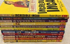10 Horrible Histories Books Set Terry Deary