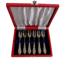 Vintage Set 6 Silver Plated