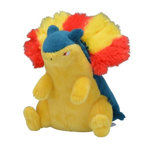 Typhlosion fit plush - typhlosion, sitting