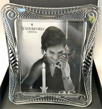 Waterford Crystal Seahorse 8" x 10" Wedge Cut Picture Frame Box w/tags #40030286