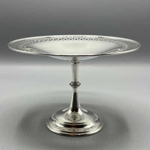 Antique silver plated pedestal - silver,