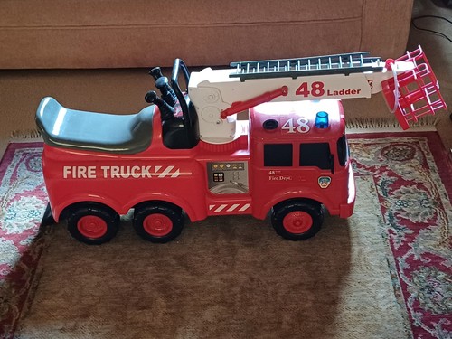 Kids ride fire - fire, truck