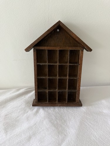 Thimble display case - case, wooden