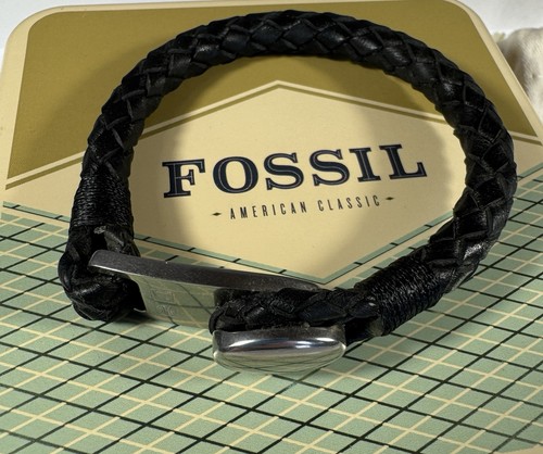 Fossil men black braided - fossil, men's