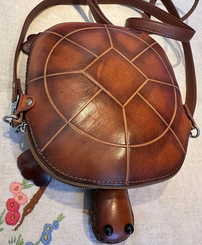 Leather tortoise turtle - leather,
