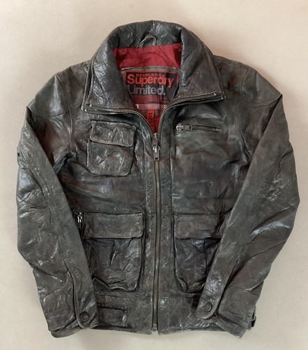 Superdry leather bomber jacket - superdry,