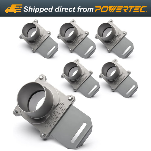 Powertec aluminum blast gate - blast,