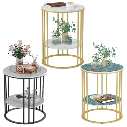 Delicate marble coffee table - coffee,