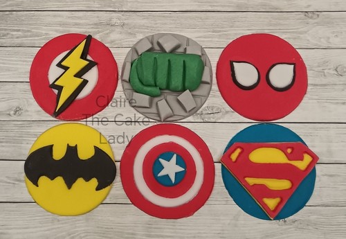 Edible superhero handmade - edible,