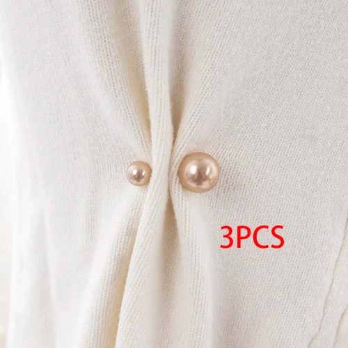 Double pearl brooch pins - pins, 3pcs