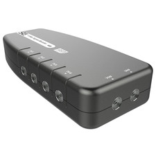 TV Signal Booster Aerial Amplifier, 4 Way Signal Distribution Amplifier with Coa