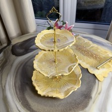 3-Tier Cake Stand Wood Vintage