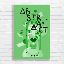 Abstract Cosmic Green Canvas