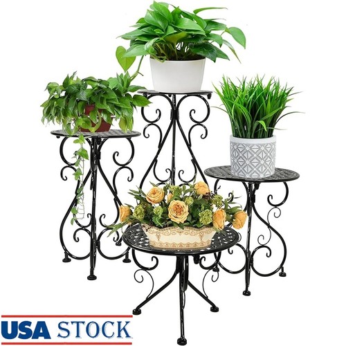 Sturdy metal plant stand - plant,