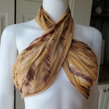 Oscar de la Renta Long Silk Scarf Wrap