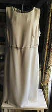Kaliko Beige Round Neck Belted
