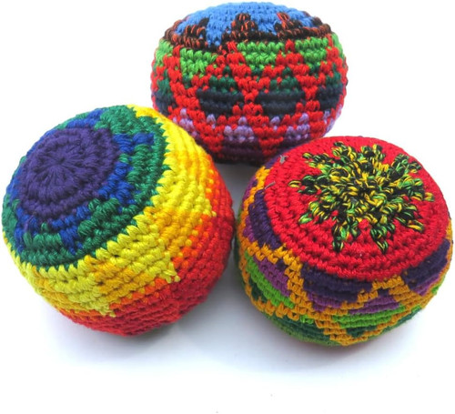 Hacky sack knitted footbags - hacky, sack,