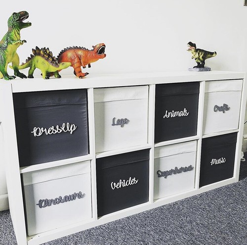 Wooden kallax storage signs - wooden,