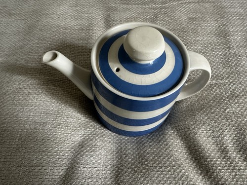 Cornishware green teapot - cornishware,