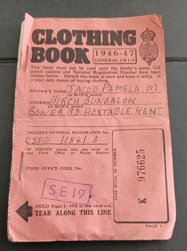Post ww2 clothes - clothes, book