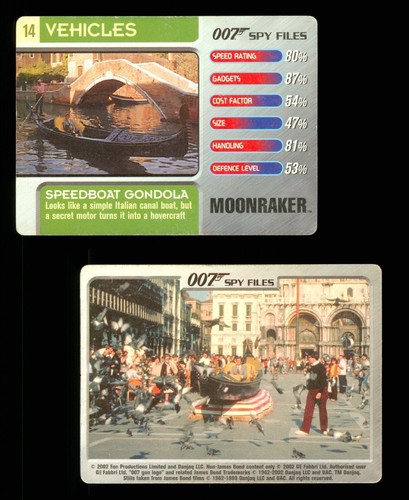 Bond 007 spy files card - 007,