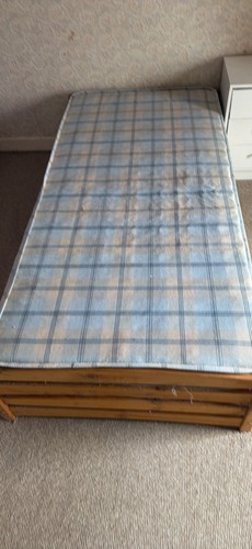 Wood single trundle - trundle, frame