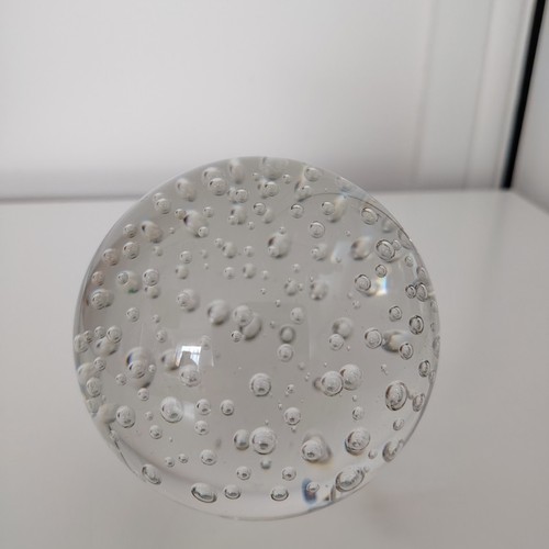 Vtg large clear glass - clear,