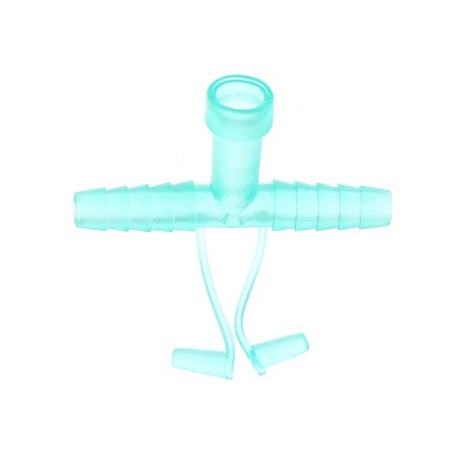 Oxygen tube three way valve - tube, three-way