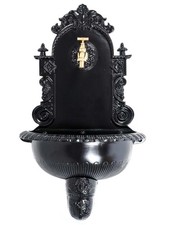 Wall fountain with basin -