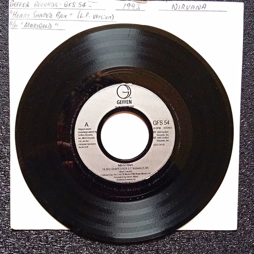 Nirvana heart shaped - heart-shaped, 7"